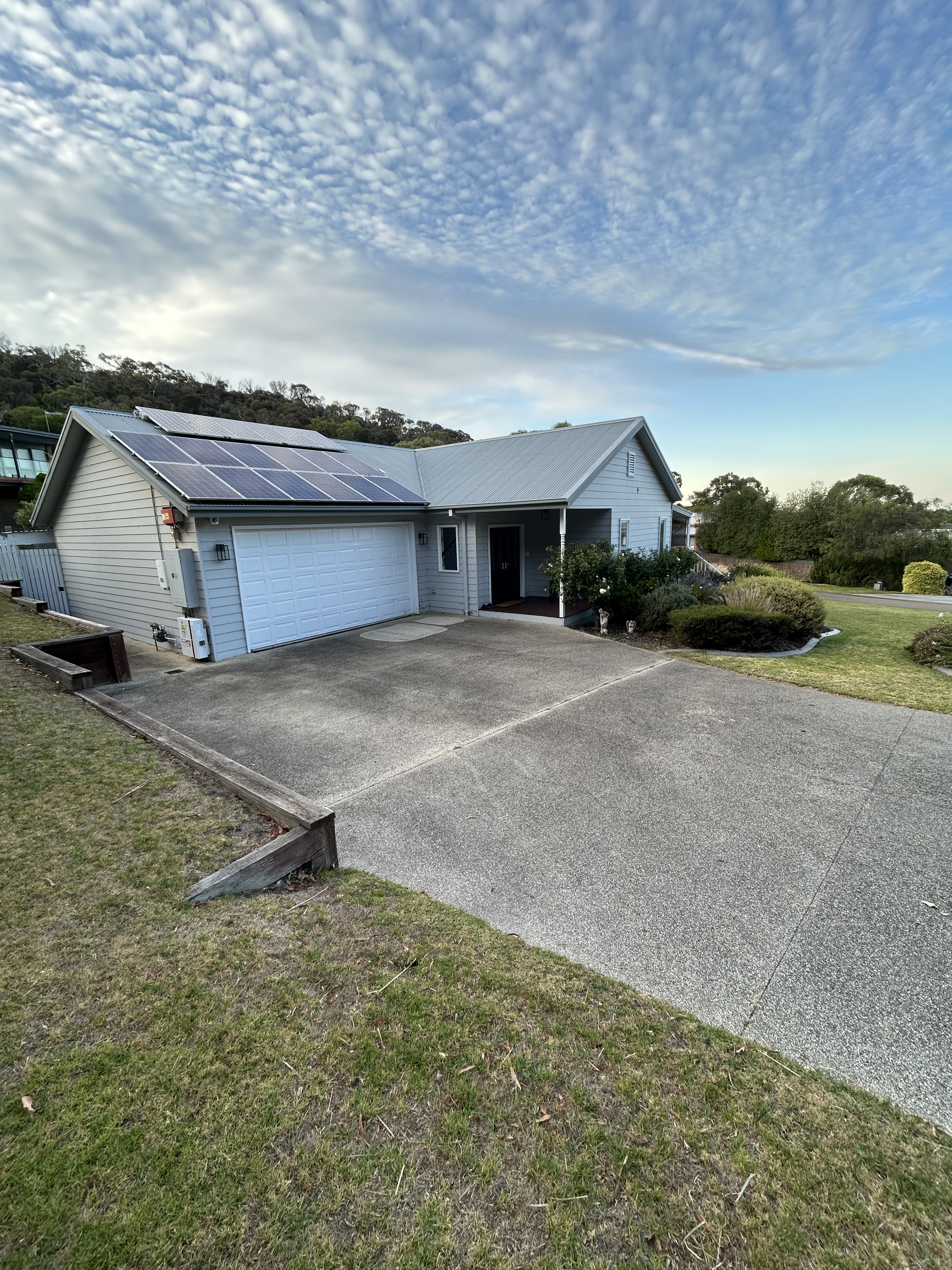 Driveway area before restoration