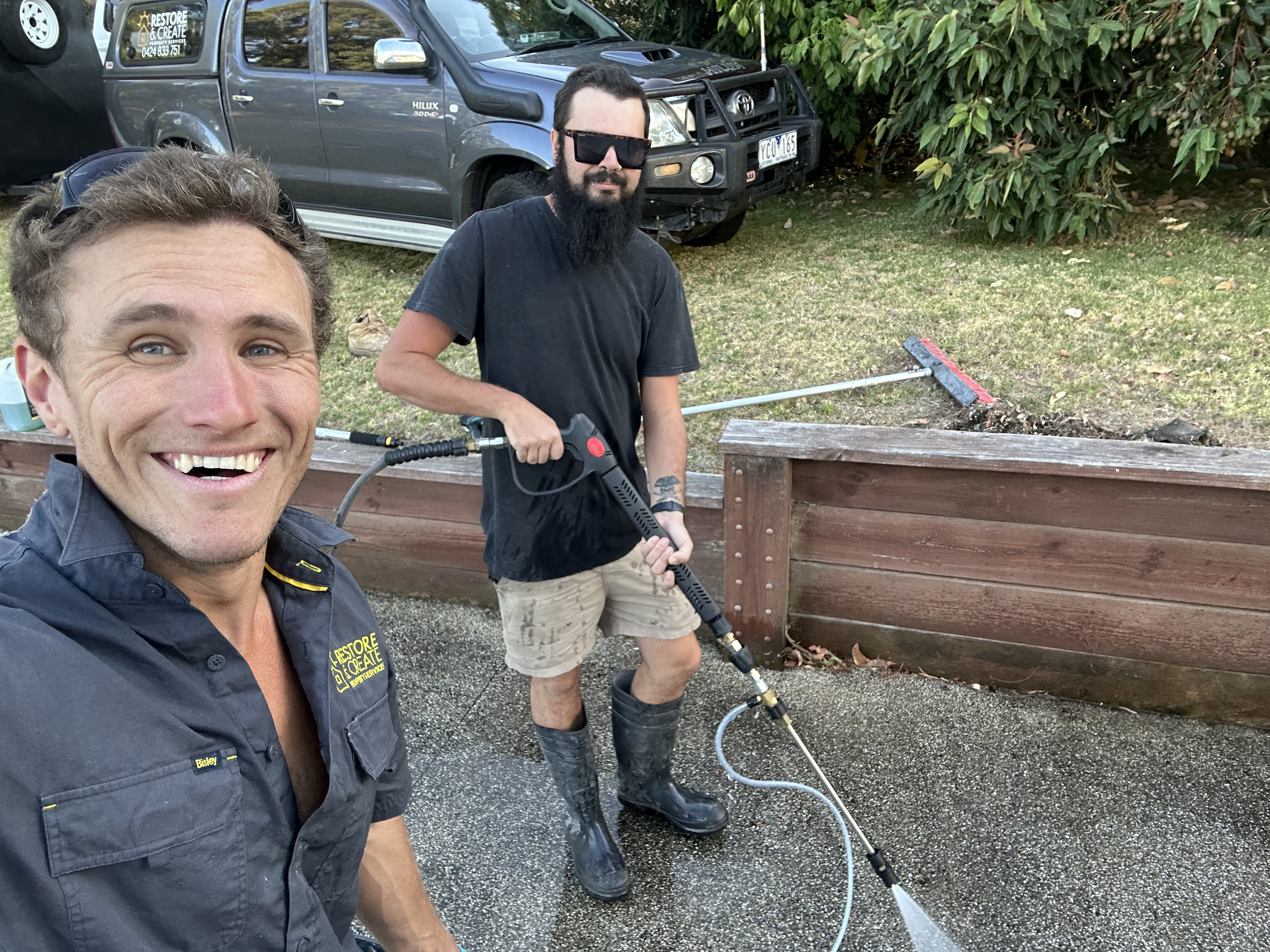 Pressure washing job